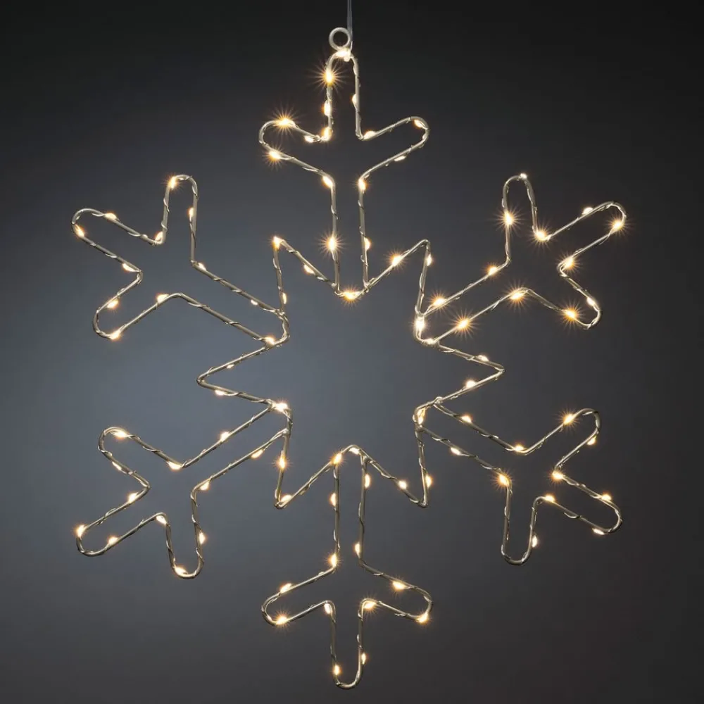 Konstsmide Christmas Dekorationsbelysning|Julepynt > Sølvsnefnug LED-dekorationslampe