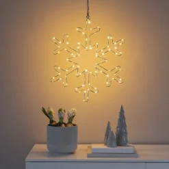 Konstsmide Christmas Dekorationsbelysning|Julepynt > Sølvsnefnug LED-dekorationslampe