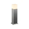 Sokkellamper ^ SLV sokkellampe Square Pole, højde 60 cm, grå, stål