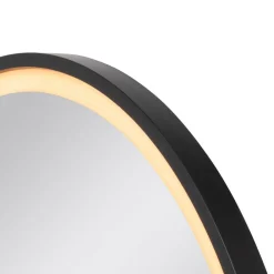 SLV Møbel Og Interiør > Trukko LED-vægspejl IP44 CCT sort Ø 61cm