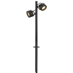 Gadebelysning ^ SLV vejlampe Sitra, 2 lyskilder, antracit, aluminium, GX53, IP44