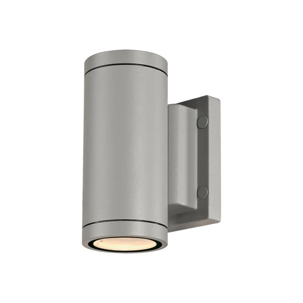 SLV Væglamper > væglampe Myra, sølvgrå, aluminium, bredde 8 cm, op/ned