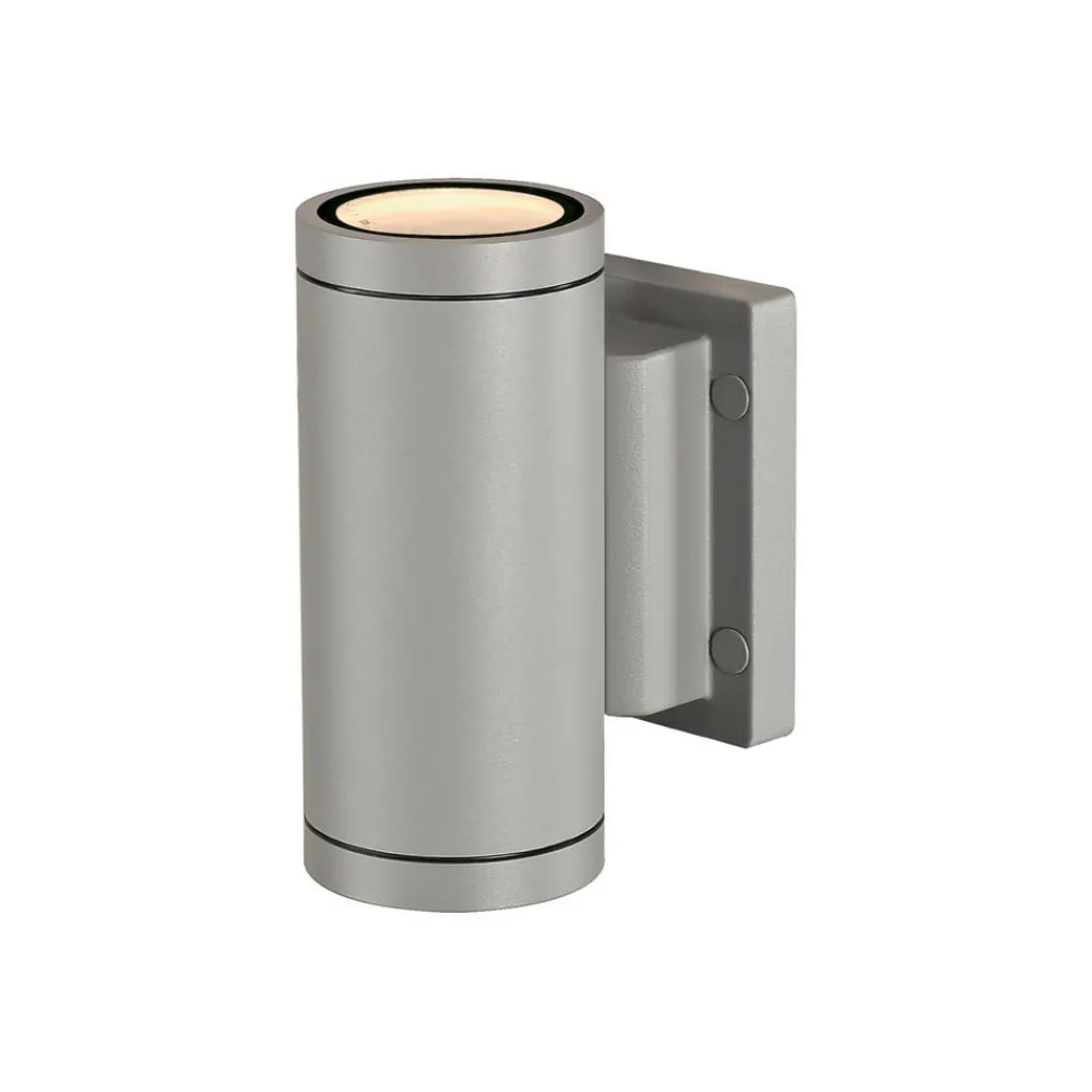 SLV Væglamper > væglampe Myra, sølvgrå, aluminium, bredde 8 cm, op/ned