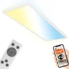 Arbejdsrum/Kontor ^ Briloner Smart LED loftlampe Tava, 58x20 cm, CCT, dæmpbar
