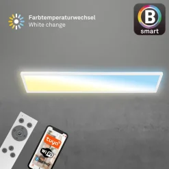 Briloner Arbejdsrum/Kontor > Smart LED loftlampe Tava, 98x20 cm, CCT, dæmpbar
