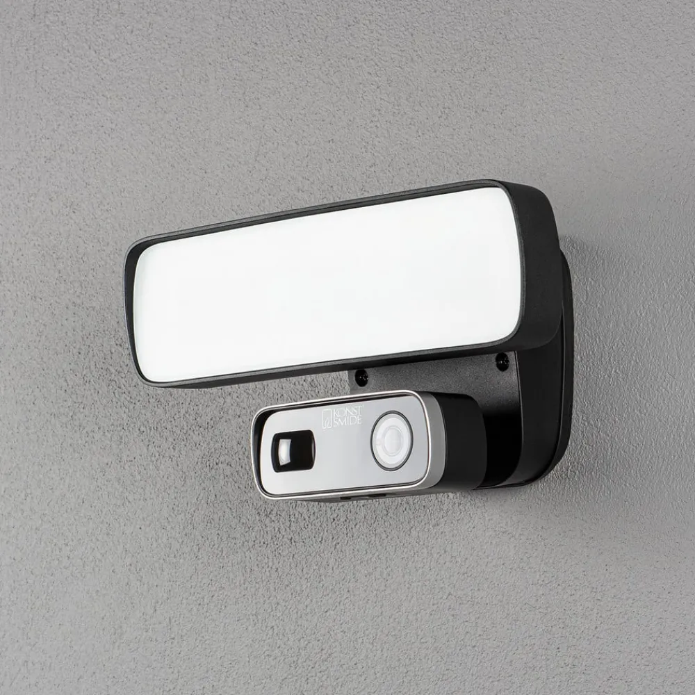 Konstsmide Væglampe Med Sensor|Udendørs Spot > Smartlight 7868-750 LED-kameralampe WiFi 1.200lm