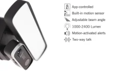 Konstsmide Væglampe Med Sensor|Udendørs Spot > Smartlight 7868-750 LED-kameralampe WiFi 1.200lm