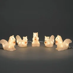 Konstsmide Christmas Julepynt|Julefigurer Udendørs > Små enhjørninger udendørs LED lysfigurer, sæt m. 5