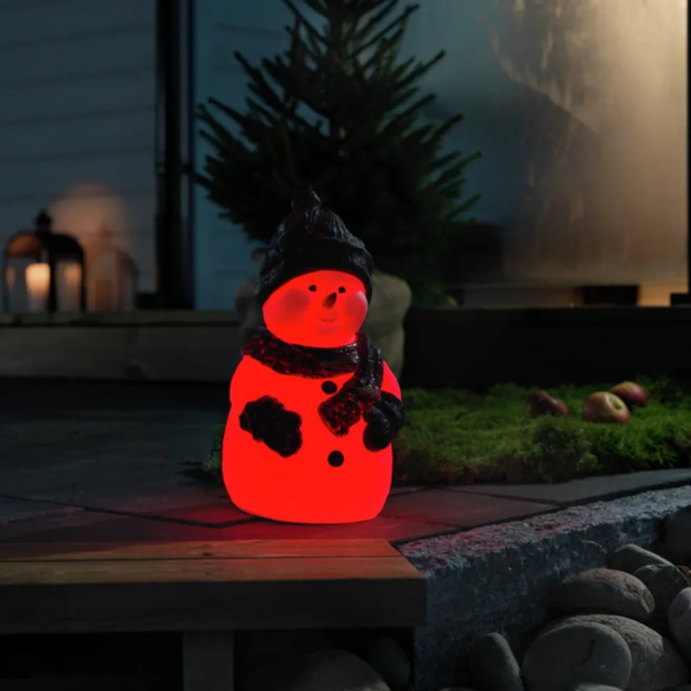 Konstsmide Christmas Dekorationsbelysning|Julepynt > Snemand LED-dekorationsfigur, RGB-farveskift, IP44