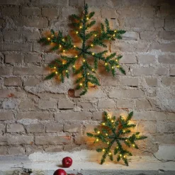 Dekorationsbelysning|Julepynt ^ STAR TRADING Snowflake udendørs LED-dekolampe, batteridrevet