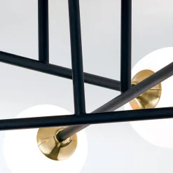 ORION Loftlamper > Snowwhite loftlampe med stænger, 6 lyskilder, sort