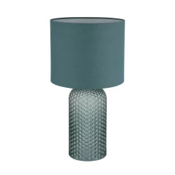 Globo Bordlamper > Sofia bordlampe, lysegrøn, højde 50 cm, stof/glas