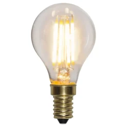 Dæmpbar Led-Pære|Filament Pære ^ STAR TRADING Soft Glow LED-pære E14 4 W 2.100 K dæmpes i 3 trin