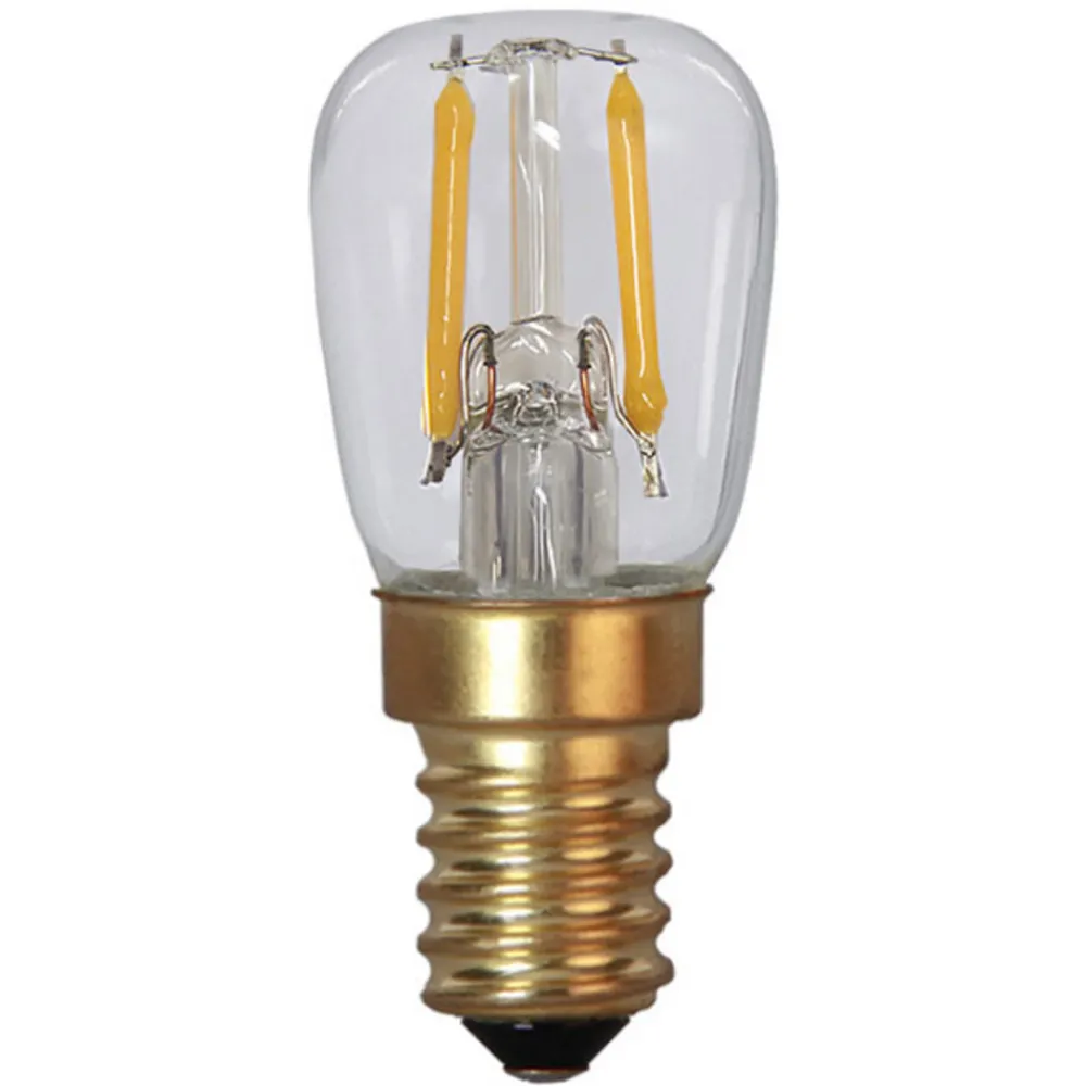 STAR TRADING Dæmpbar Led-Pære|Filament Pære > Soft Glow LED-pære E14 1,4W, 2.100K, klar, dæmpes