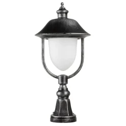 Sokkellamper ^ LCD Sokkellampe 1156, sort/sølv