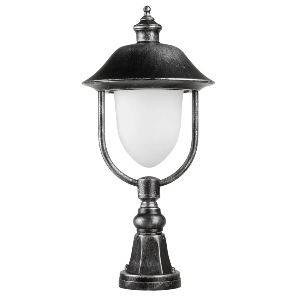Sokkellamper ^ LCD Sokkellampe 1156, sort/sølv