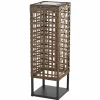 Searchlight Solcellelamper > Solar-LED-terrasselampe Marcjanna, brun, rattan, 47 cm
