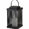 Searchlight Solcellelamper > Solar-LED-terrasselampe Sophelia, 26 cm, sort, rattan