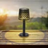 Dekorationsbelysning|Solcellelamper ^ Globo 36631 solcelle-bordlampe, batteri, IP44, sort