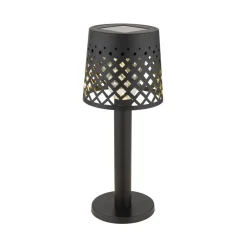 Dekorationsbelysning|Solcellelamper ^ Globo 36631 solcelle-bordlampe, batteri, IP44, sort
