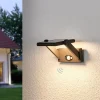 Solcelle Lampe Med Sensor|Væglampe Med Sensor ^ Lucande Solcelledrevet LED-udendørsvæglampe Valerian