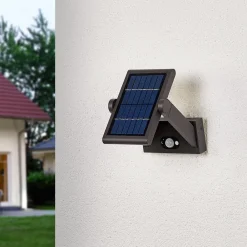 Solcelle Lampe Med Sensor|Væglampe Med Sensor ^ Lucande Solcelledrevet LED-udendørsvæglampe Valerian