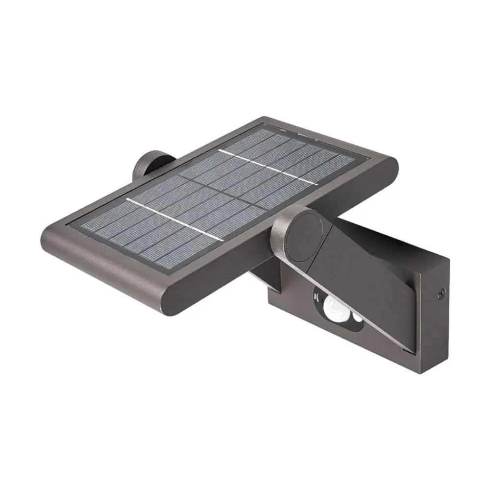 Solcelle Lampe Med Sensor|Væglampe Med Sensor ^ Lucande Solcelledrevet LED-udendørsvæglampe Valerian