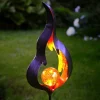 Dekorationsbelysning|Solcellelamper ^ STAR TRADING Solcelle-jordspydslampe Melilla flammeformet LED
