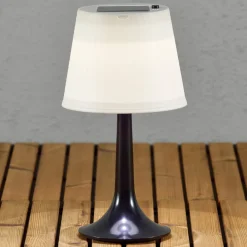 Konstsmide Dekorationsbelysning|Solcellelamper > Soldreven LED bordlampe Assisi Sitra, i sort
