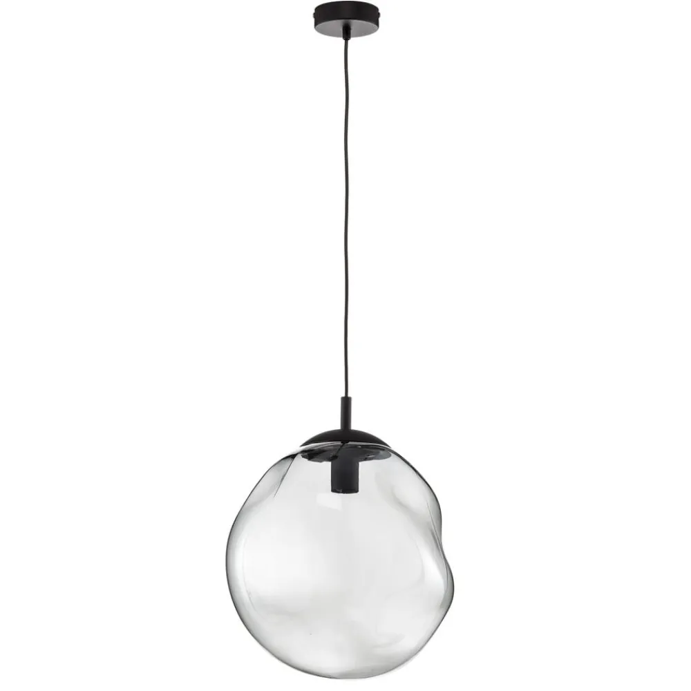 TK Lighting Pendellamper|Pendellamper > Sol glaspendel, Ø 35cm, sort/røggrå