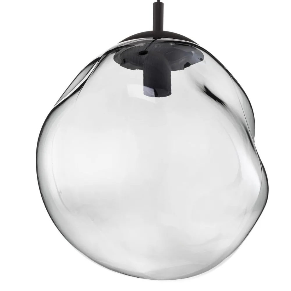 TK Lighting Pendellamper|Pendellamper > Sol glaspendel, Ø 35cm, sort/røggrå