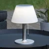 STAR TRADING Dekorationsbelysning|Solcellelamper > Solia LED-bordlampe med solcelle og trækafbryder