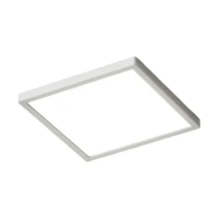 Arcchio Loftlamper > Solvie LED-loftlampe, sølv, kantet, 30 x 30 cm
