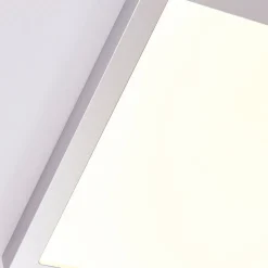 Arcchio Loftlamper > Solvie LED-loftlampe, sølv, kantet, 30 x 30 cm