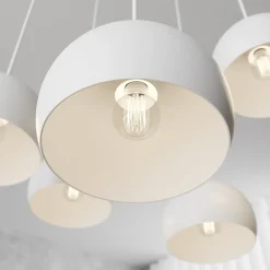 Luminex Pendellamper > Sool-pendel, hvid, fem lys