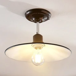 Loftlamper ^ Lindby Sort loftlampe Phinea i metal, vintagelook