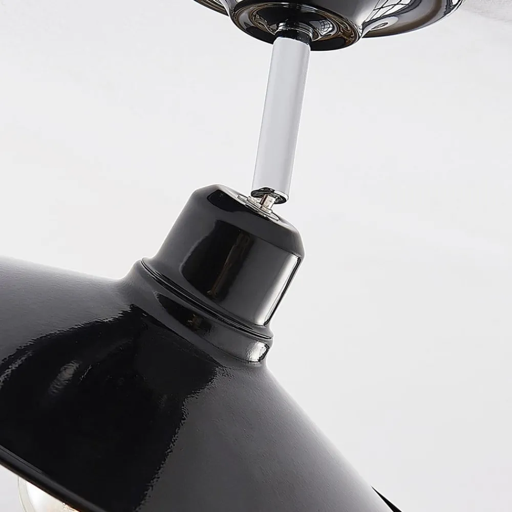 Loftlamper ^ Lindby Sort loftlampe Phinea i metal, vintagelook