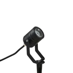 Udendørs Spot ^ Lindby Sort udendørs LED-spot Maris med jordspyd