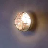 Deko-Light Væglamper > Sotano Retro lampe til vådrum, grå, Ø 18 cm, plast IP44