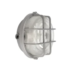 Deko-Light Væglamper > Sotano Retro lampe til vådrum, grå, Ø 18 cm, plast IP44