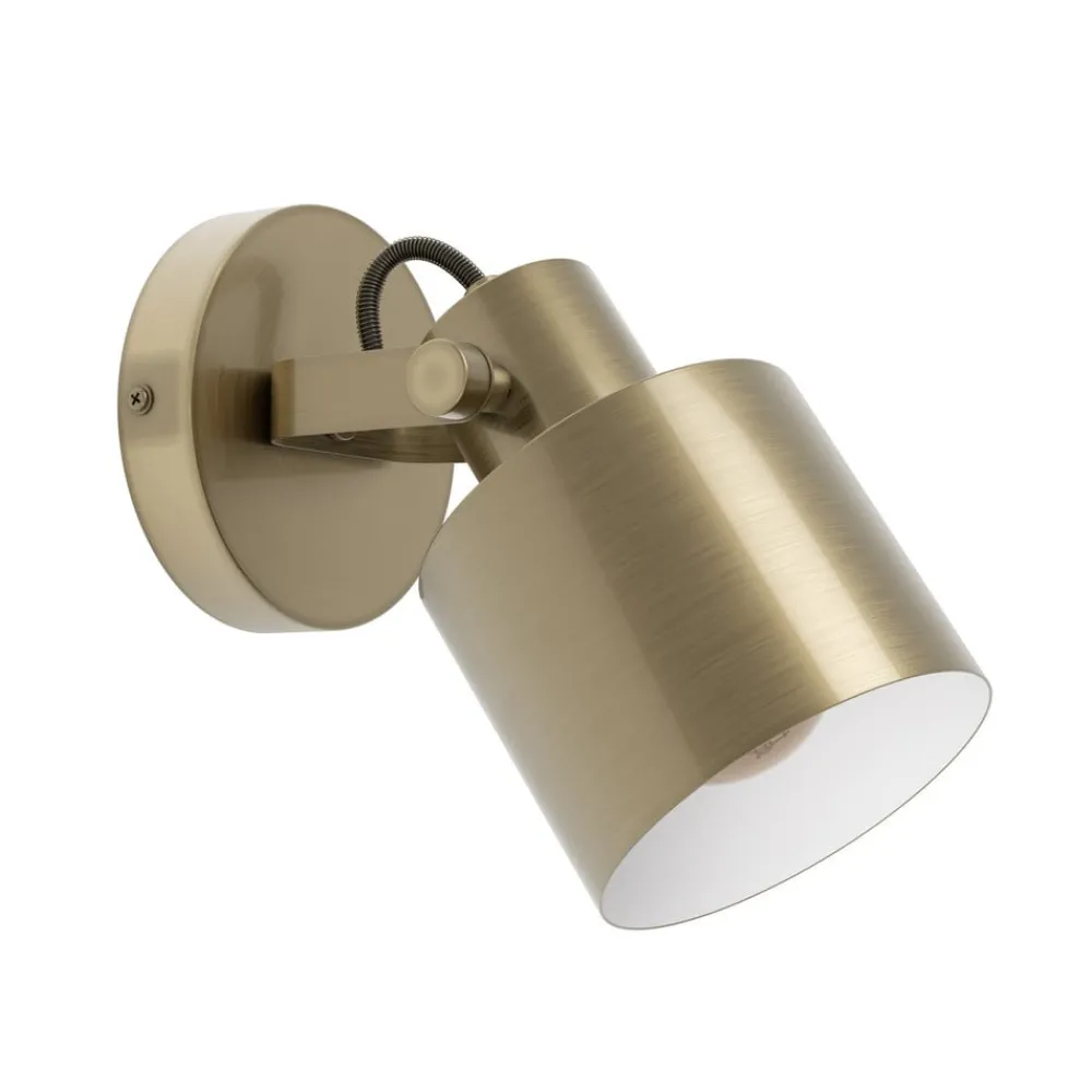 EGLO Spotlights|Væglamper > Southery vægspot, creme-guld børstet, 1 lyskilde