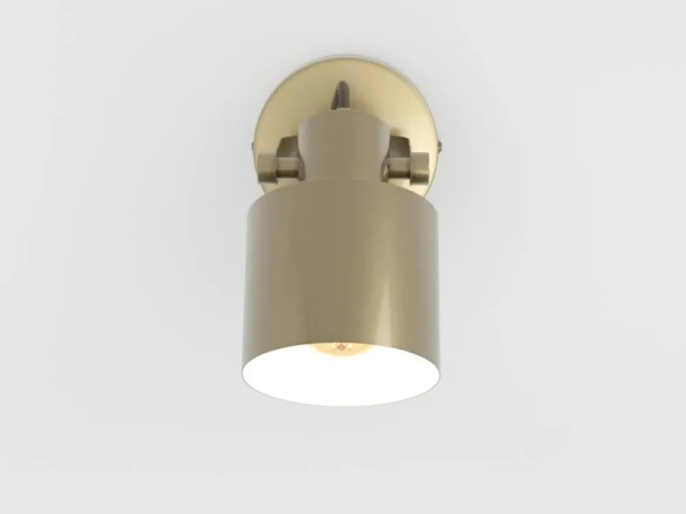 EGLO Spotlights|Væglamper > Southery vægspot, creme-guld børstet, 1 lyskilde