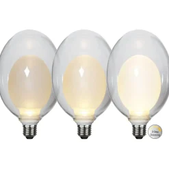 STAR TRADING Dæmpbar Led-Pære > Space E27 D120 LED-pære 3,5 W, opal, 3-trins dæmp.