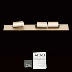 Spotlights ^ ORION Spotlight Sean, 3 lyskilder, guldfarvet, metal, drejeligt monteret