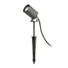 Deko-Light Terrassebelysning|Udendørs Spot > Spot med jordspyd Spiky, Ø 6 cm, grå, drejelig, IP65, GU10