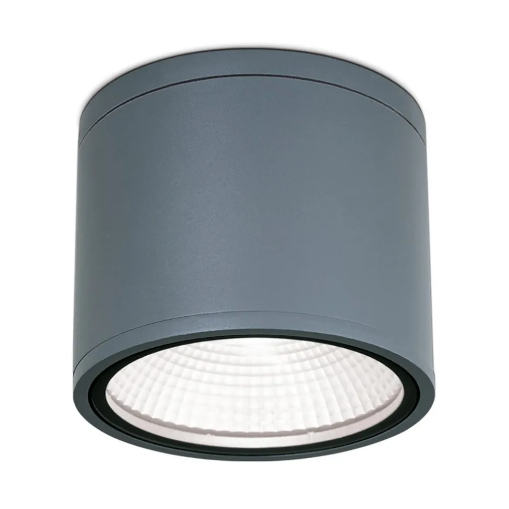 Udendørs Loftlamper ^ ORION Sputnik LED-loftspot, IP65, Ø 14,5 cm, antracit