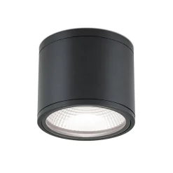 ORION Udendørs Loftlamper|Loftlamper > Sputnik LED-loftspot, IP65, Ø 14,5 cm, sort