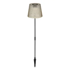 Globo Udendørs Spot > 36635-2S solcelle-lampe med jordspyd, 2, sort/røg