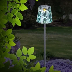 Globo Solcellelamper|Udendørs Spot > 36562S solcelle-lampe med jordspyd, IP44, sølv