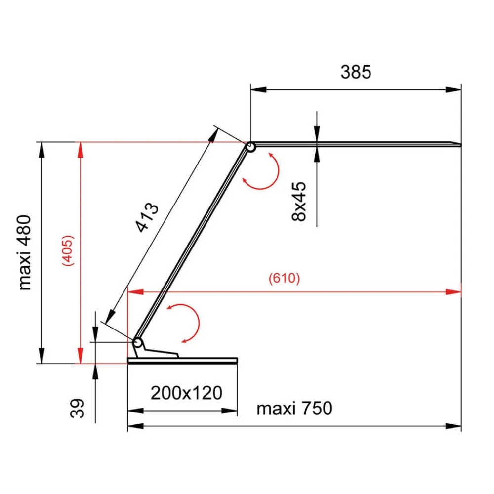 Aluminor Arbejdsrum/Kontor|Bordlamper > Starglass LED-bordlampe med glasfod